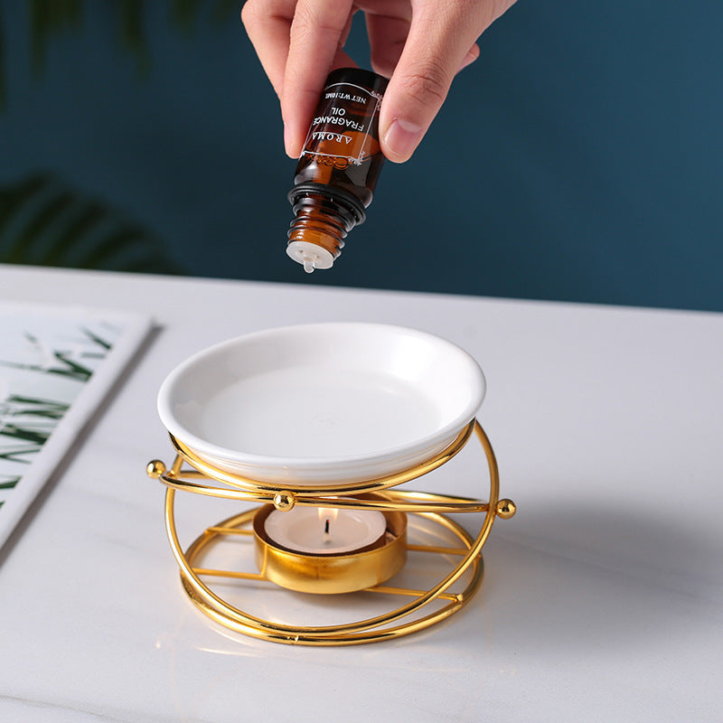Golden Creative Aromatherapy Furnace Essential Oil Lamp Furnace