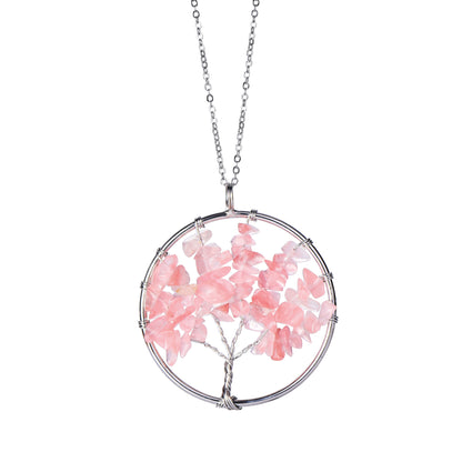 Hand Winding Tree Of Life Pendant Lucky Tree Jewelry