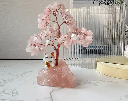 粉水晶樹