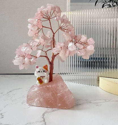 粉水晶樹